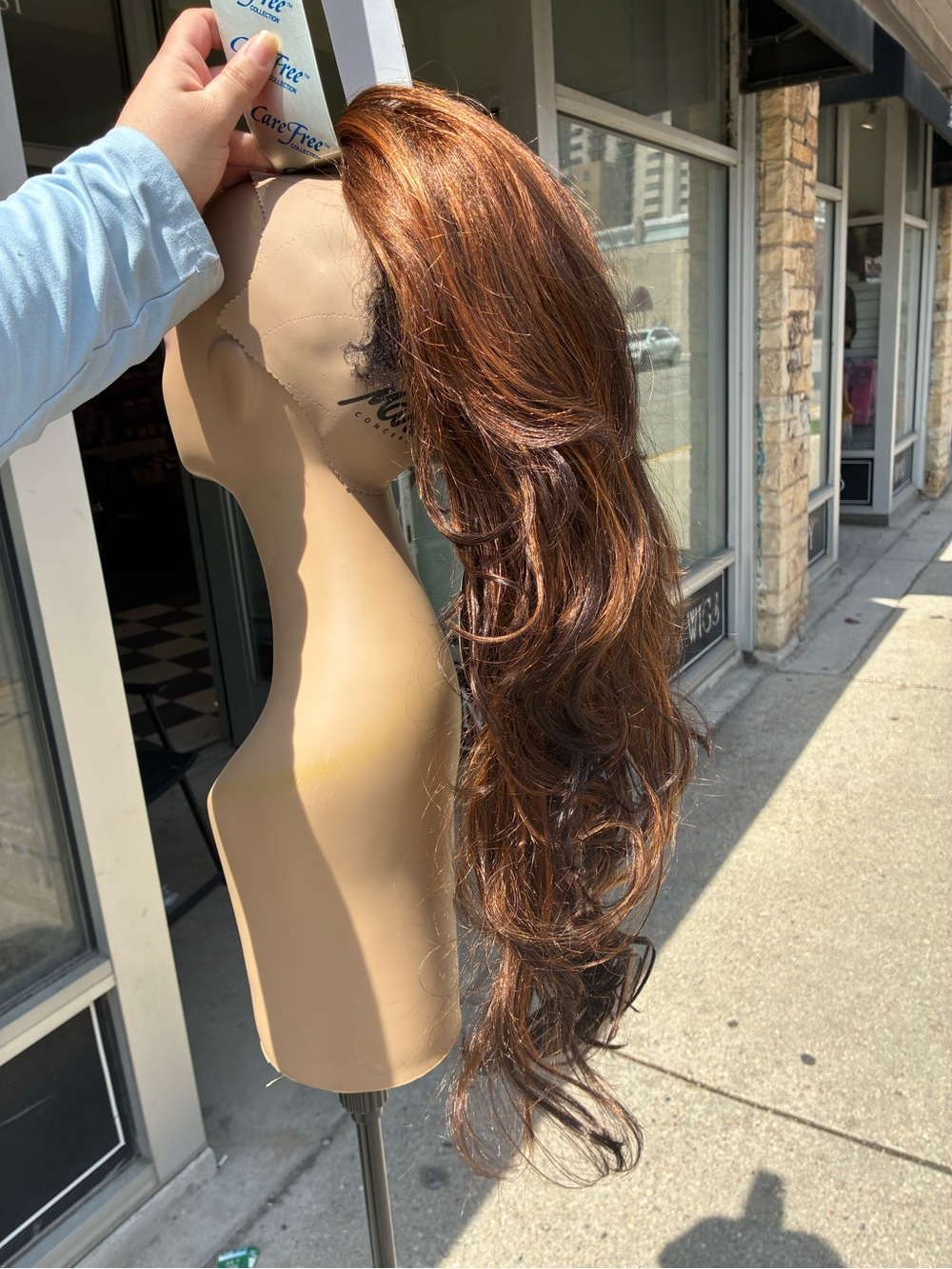 Long Wavy Brown Women’s Hairpiece ponytail - Unbranded